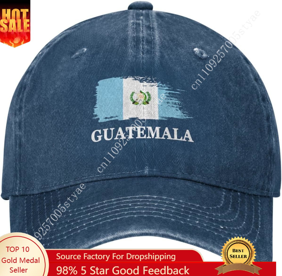 Men'S Fashion Guatemala - グアテマラ グアテマラ国旗帽子男性女性野球帽ファッションサンハット調節可能なお父さん帽子トラック運転手キャップ屋外用スナップバック帽子