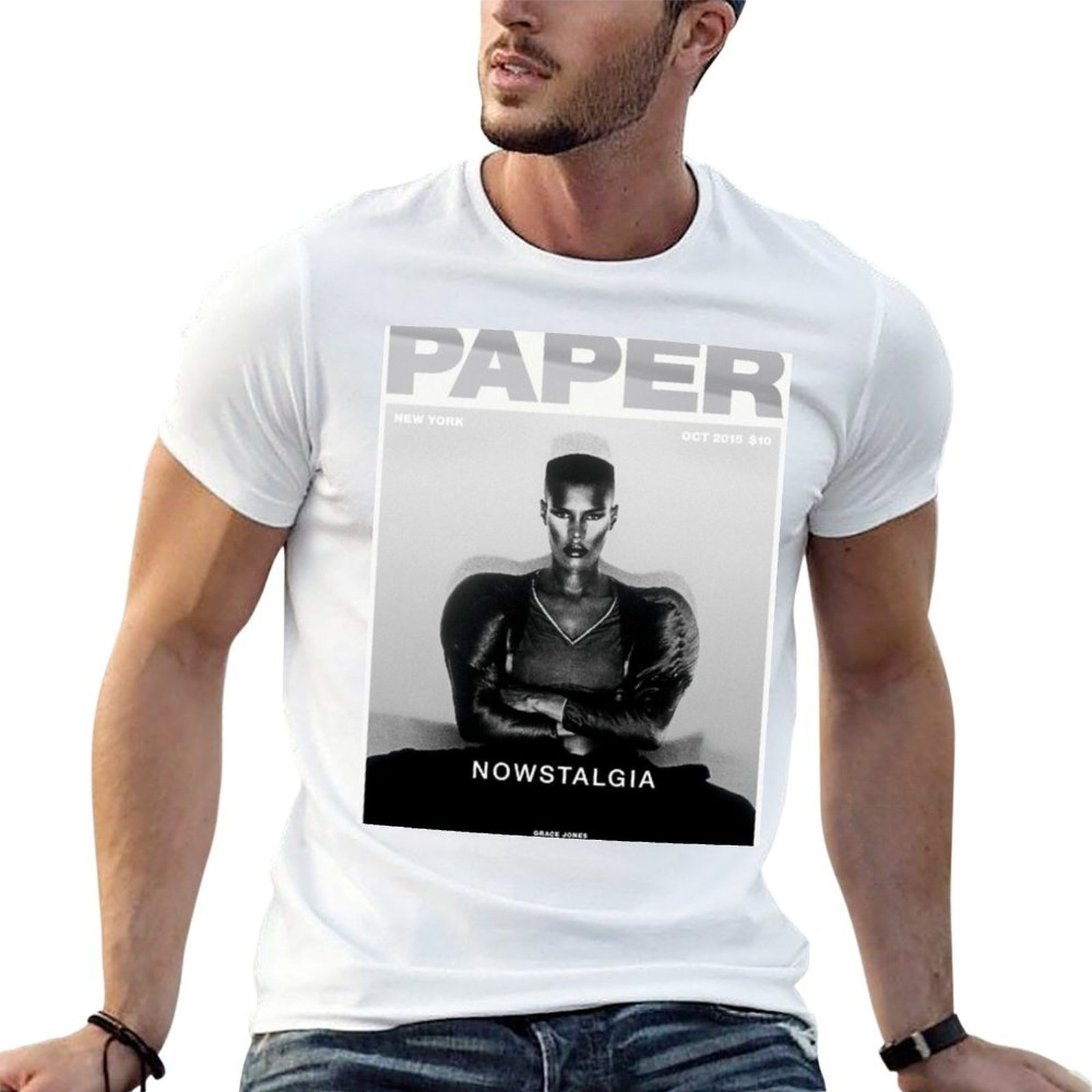 Mens Fashion Magazines - 紙製ファッション雑誌2015 Tシャツ レトロスタイルプリントカジュアルトップ