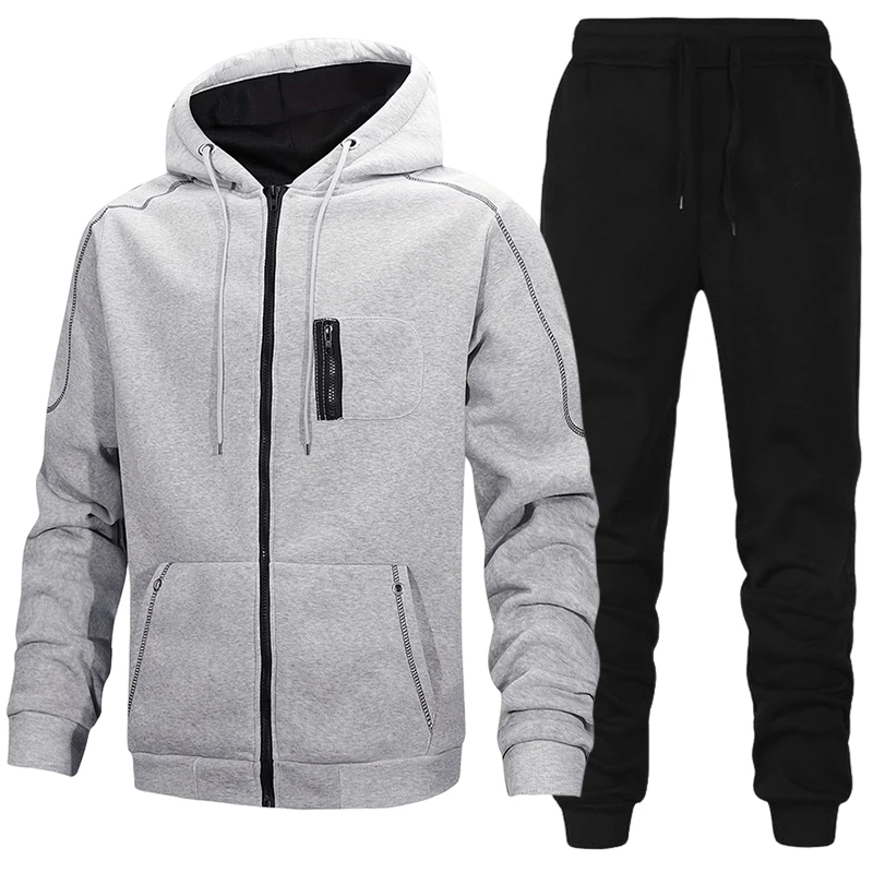 Men'S Fashion Zipper Jacket - メンズファッション トラックスーツ カジュアル フーディー スウェットシャツ コート