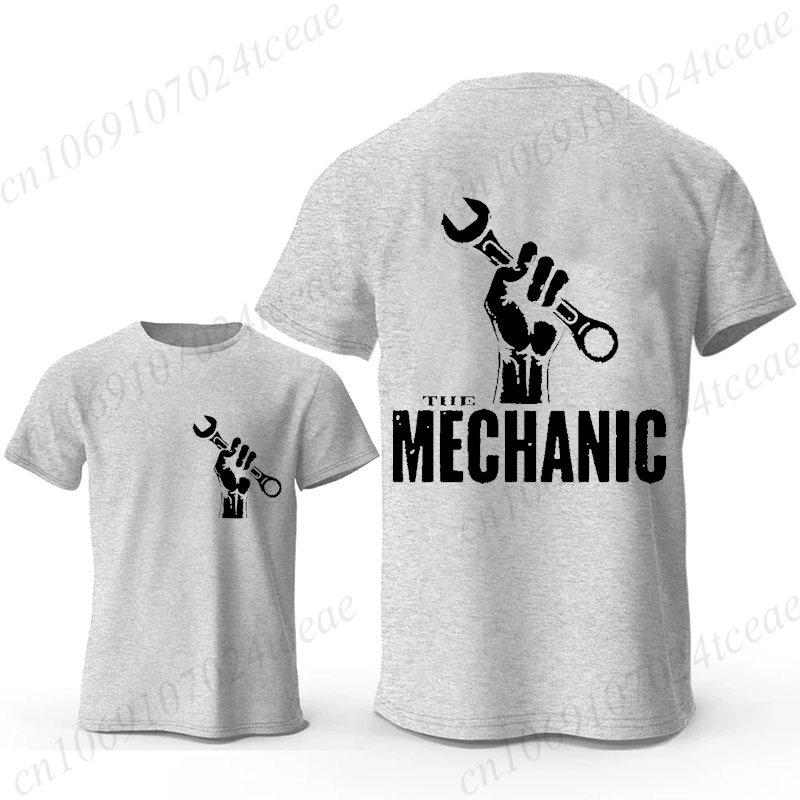 Men'S Fashion Garage - メカニックグラフィック Tシャツレトロ車修理ガレージワーカープリント Tシャツ半袖カジュアルストリートファッショントップス Tシャツギフト