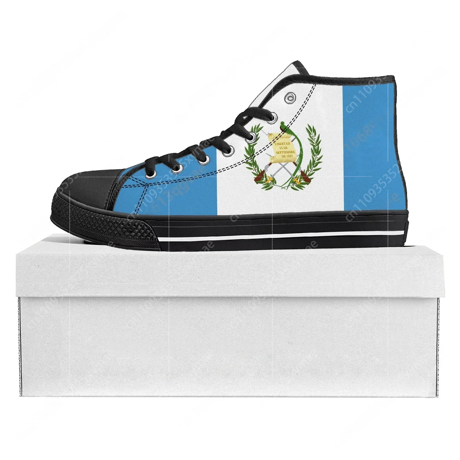Men'S Fashion Guatemala - グアテマラ国旗ハイカット高品質スニーカーメンズレディースティーンエイジャーキャンバススニーカーグアテマラカジュアルカップルシューズカスタムシューズ