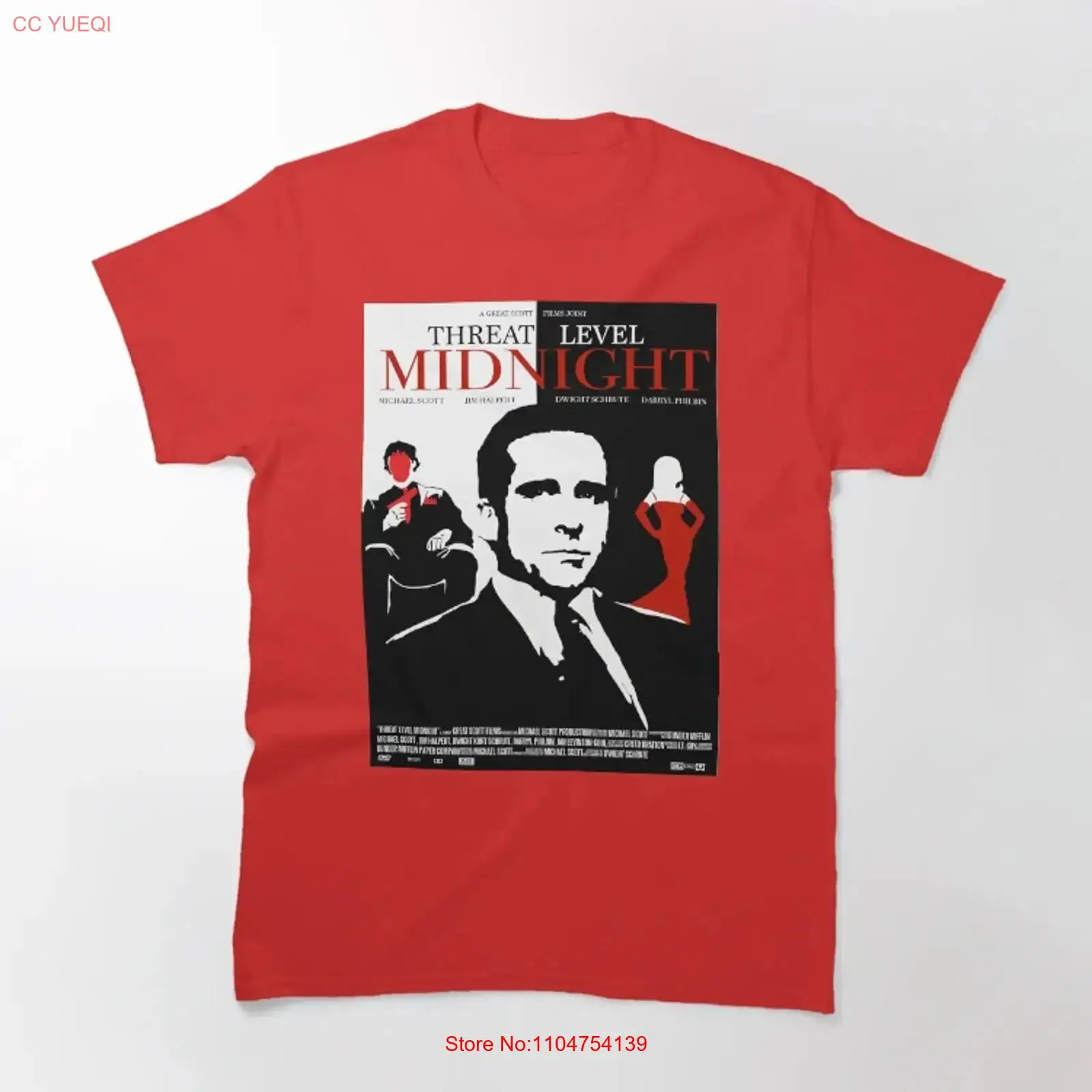 Poster Men Fashion - オフィス・スカベンジャー・レベル・ミッドナイト映画ポスタークラシックTシャツヴィンテージウォッシュドトップ日常着用ファッション多用途スタイリッシュ
