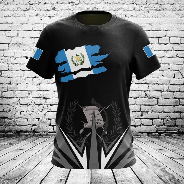Men'S Fashion Guatemala - カスタム名入りサマーカジュアルグアテマラ国旗グラフィックTシャツメンズファッションクールジャージー半袖トップス速乾ストリートウェア
