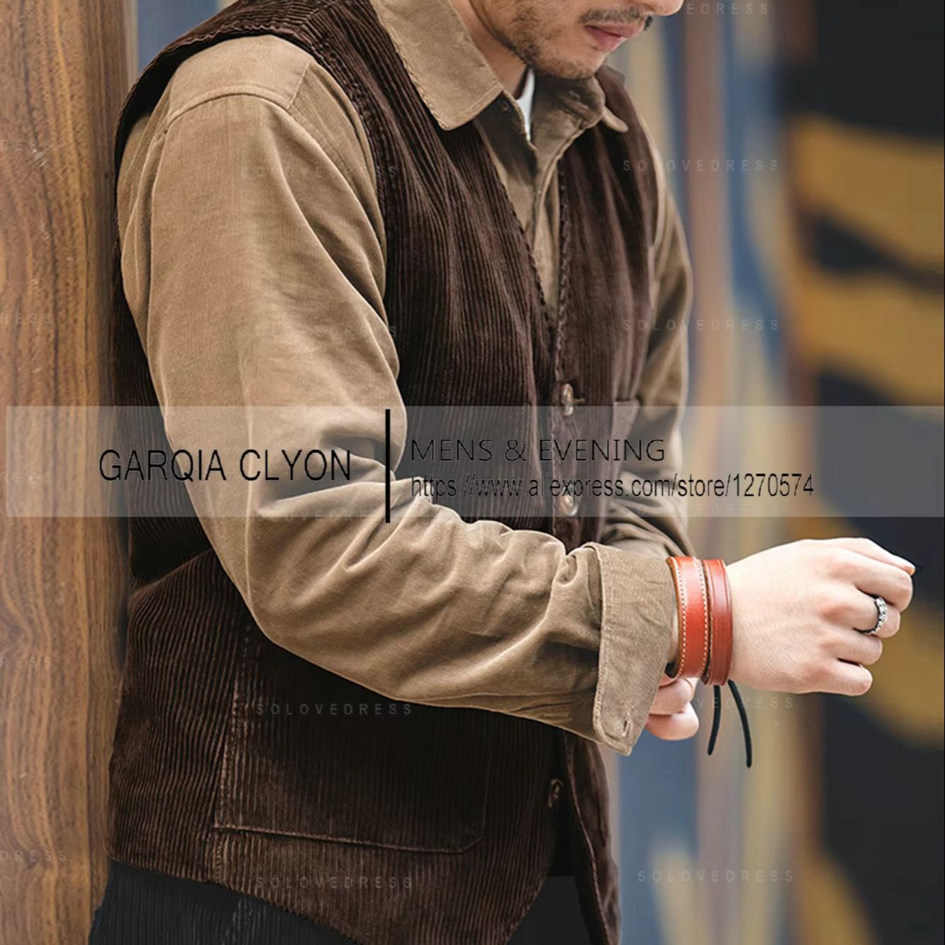 Corduroy Jacket Men - 新しいコーデュロイレジャーメンズベストジャケットスリムフィットブレザースーツチョッキシングルブレストバックル結婚式のベストマン新郎