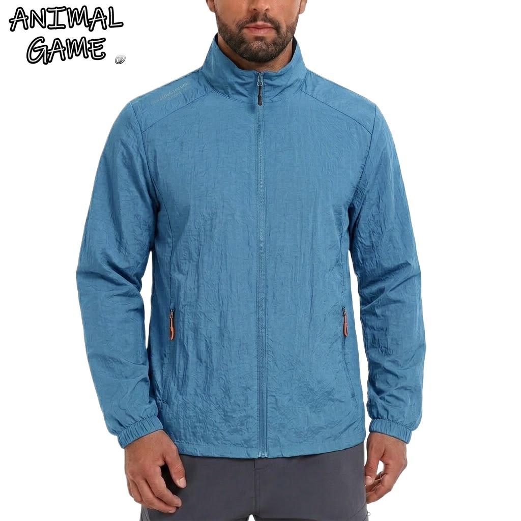 Corduroy Jacket Men - メンズ UPF50+ パフォーマンス日焼け止めコート通気性スポーツ防水スキンジャケット夏 UV 釣り超軽量薄手の服