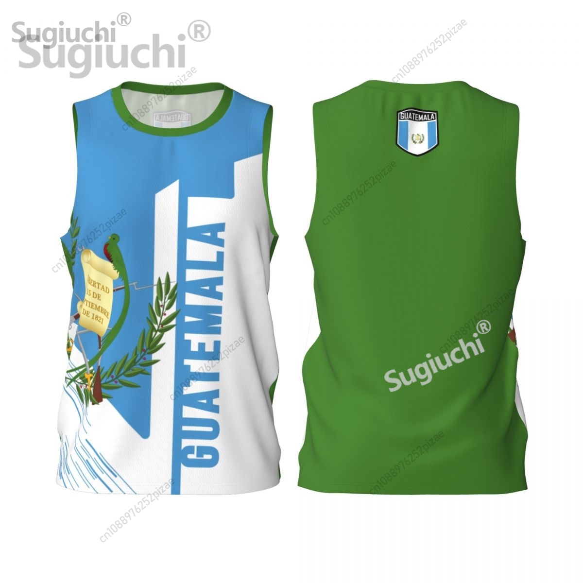 Men'S Fashion Guatemala - カスタム名番号グアテマラ 3D 旗スポーツ Tシャツ男性服通気性バスケットボールランニングフィットネス Tシャツ