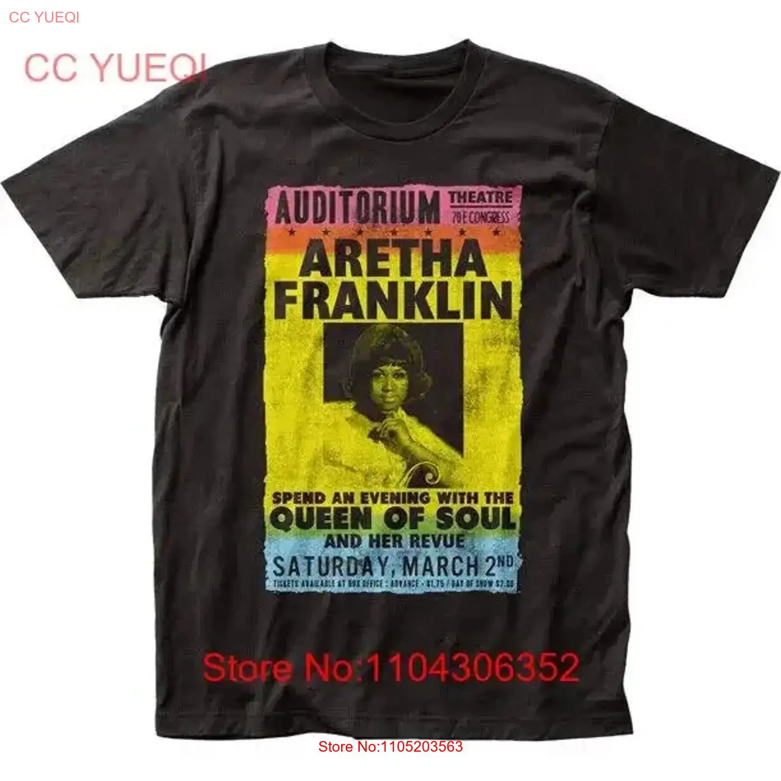 Poster Men Fashion - アレサ・フランクリン トリビュート ポスター クイーン・オブ・ソウル フィット ジャージ