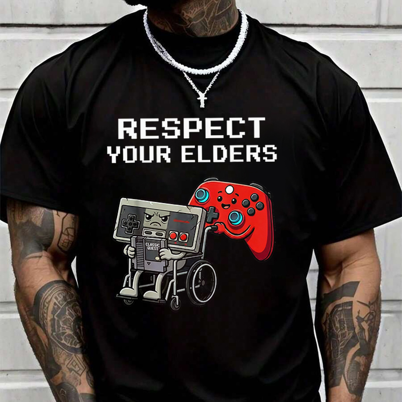 Mens Fashion In The 80S - レトロゲーム面白いゲーマーコントローラー 80 年代メンズファッション Tシャツカジュアルトレンディな Tシャツ夏用半袖快適なトップス