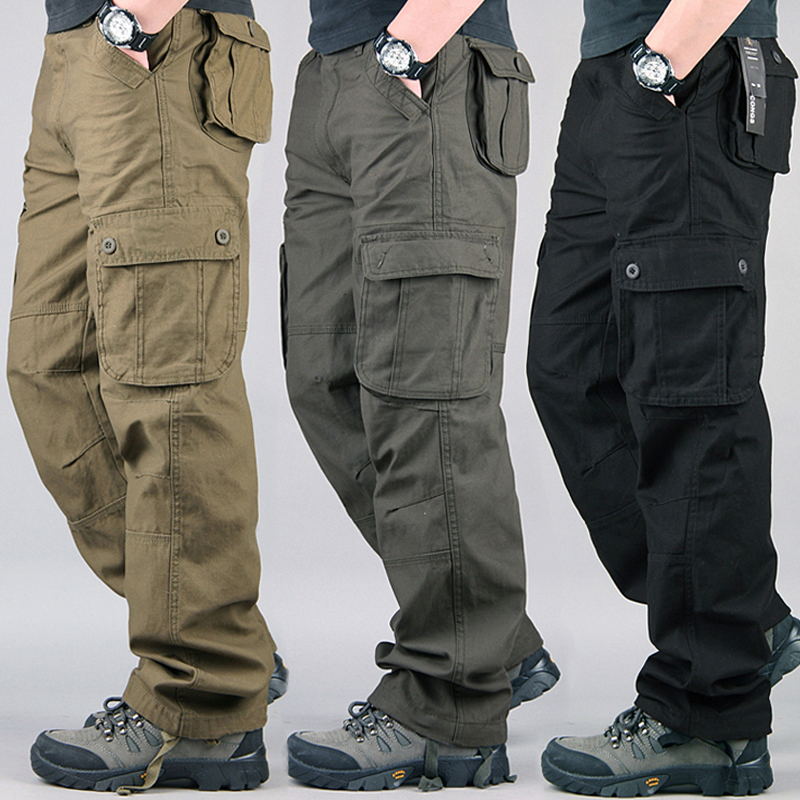 Cargo Jogger Pants - 戦術的なカーゴパンツ男性綿オーバーオール屋外作業ズボンビッグサイズ Hombre 服迷彩ハイキングパンツ