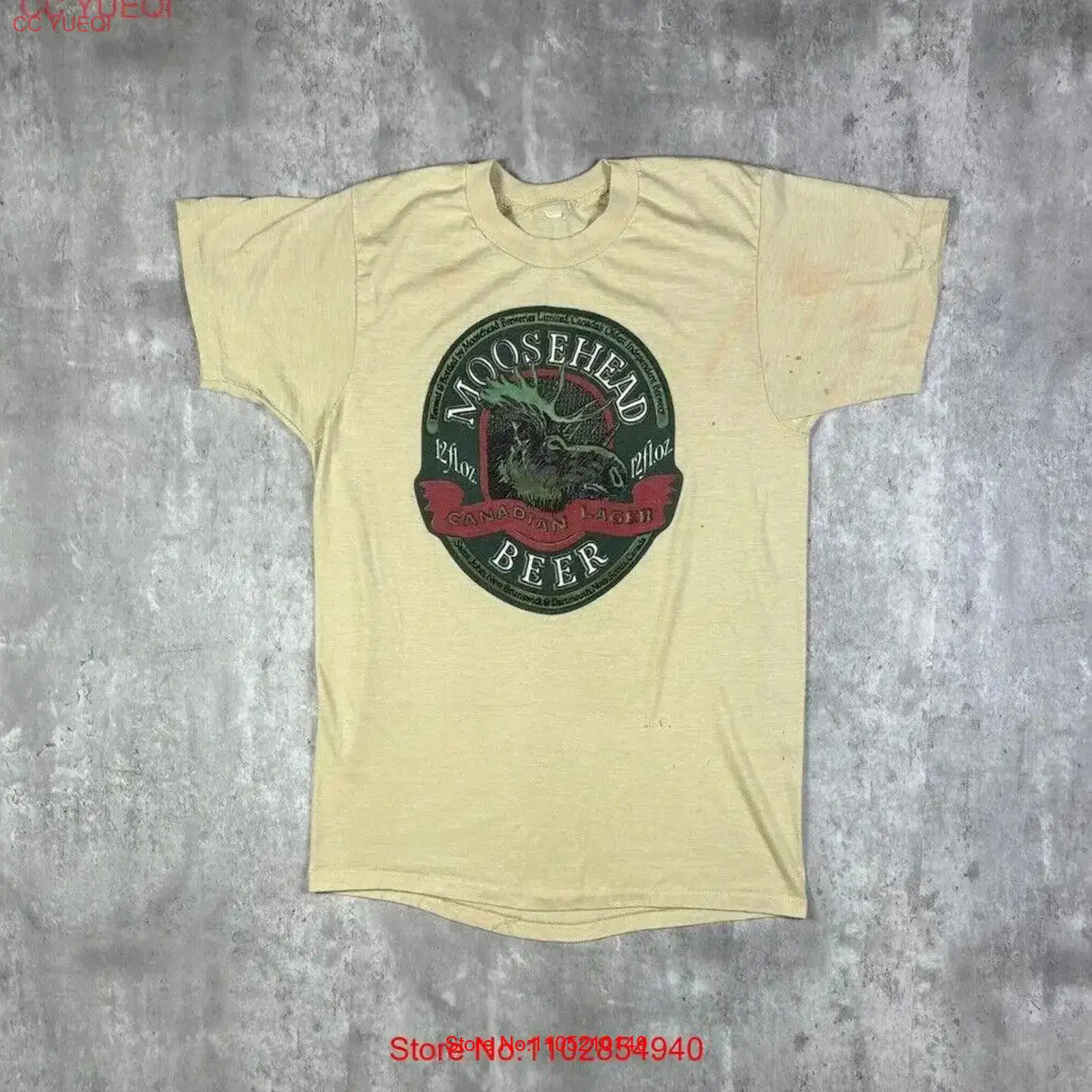 Mens Fashion In The 80S - ヴィンテージ 80 年代 ムースヘッド ビール T