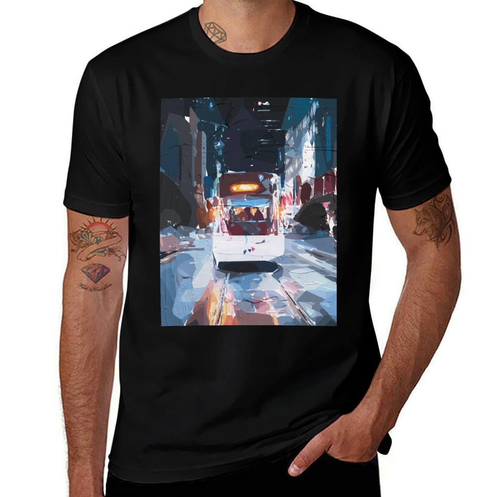 Mens Fashion Melbourne - メルボルントラムス Tシャツ ファッション カジュアル 半袖トップス