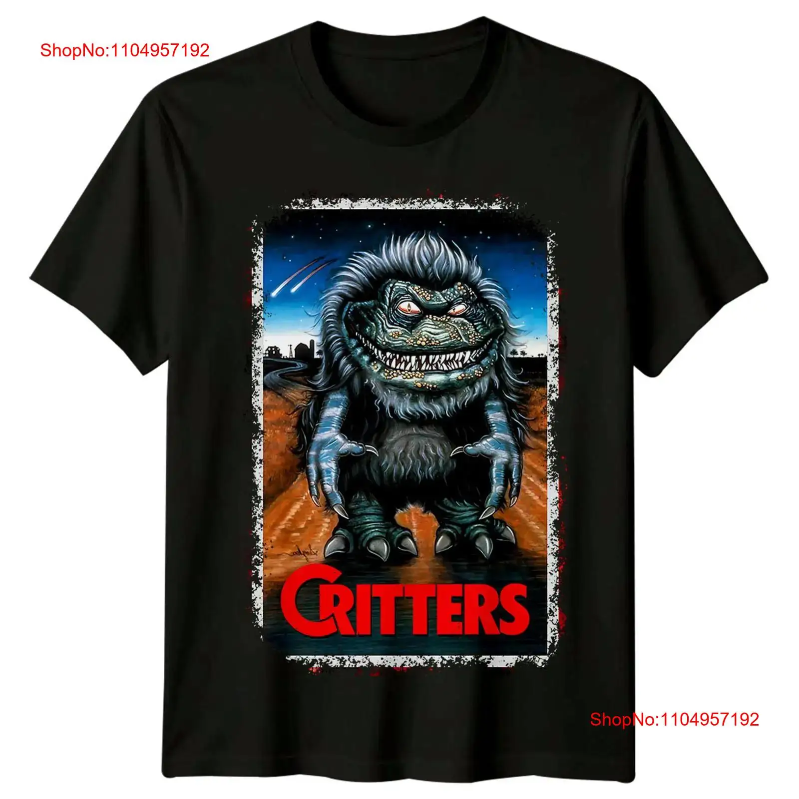 Mens Fashion In The 80S - クリッターズ 1986 映画ポスターにインスパイアされた T シャツ レトロ