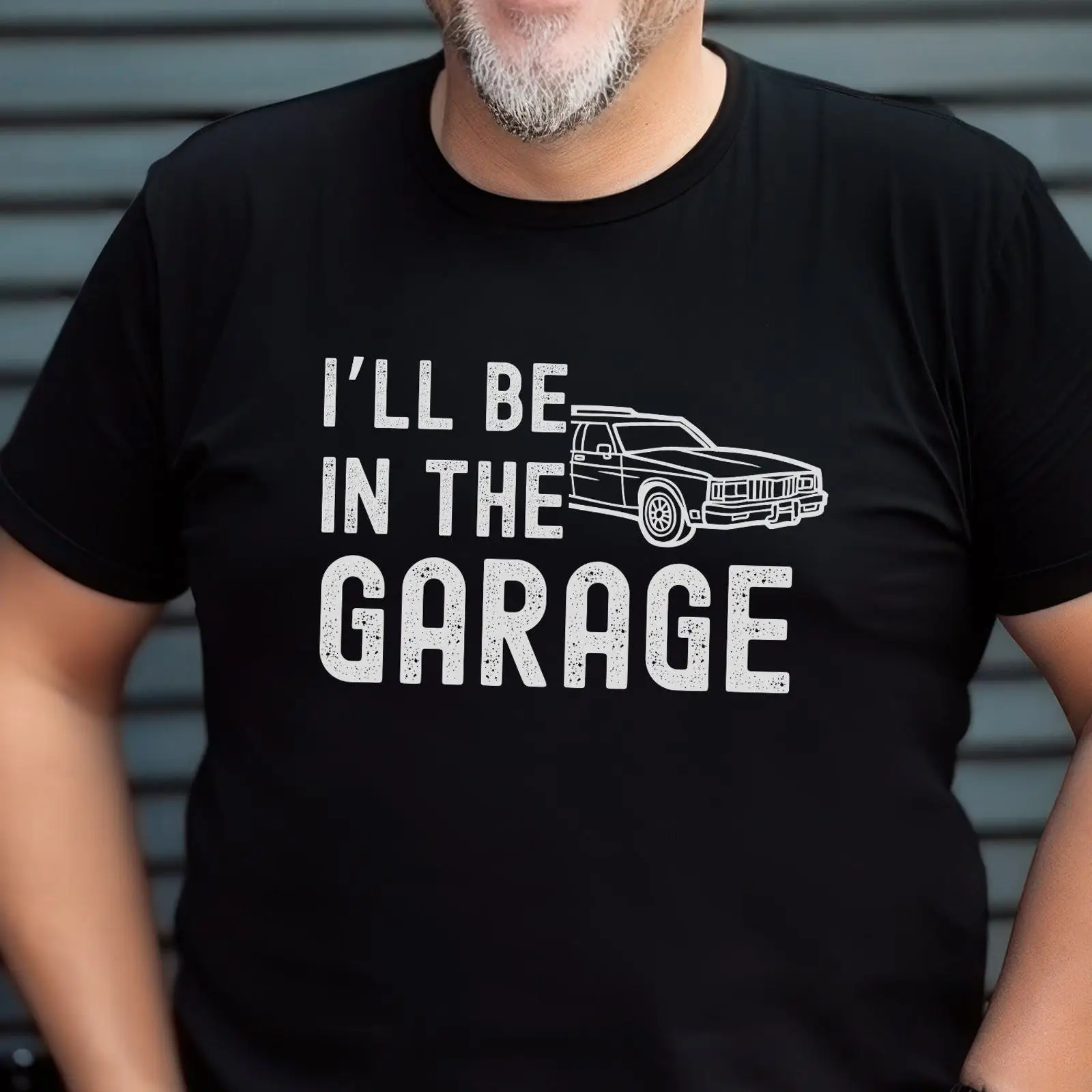 Men'S Fashion Garage - 面白いガレージTシャツ、お父さん、メカニック、ヴィンテージ、ウォッシュ加工、ストレッチ素材、多用途、スタイリッシュ、ファッション、カジュアル、男性用、少しユニセックス、ソフトな着心地