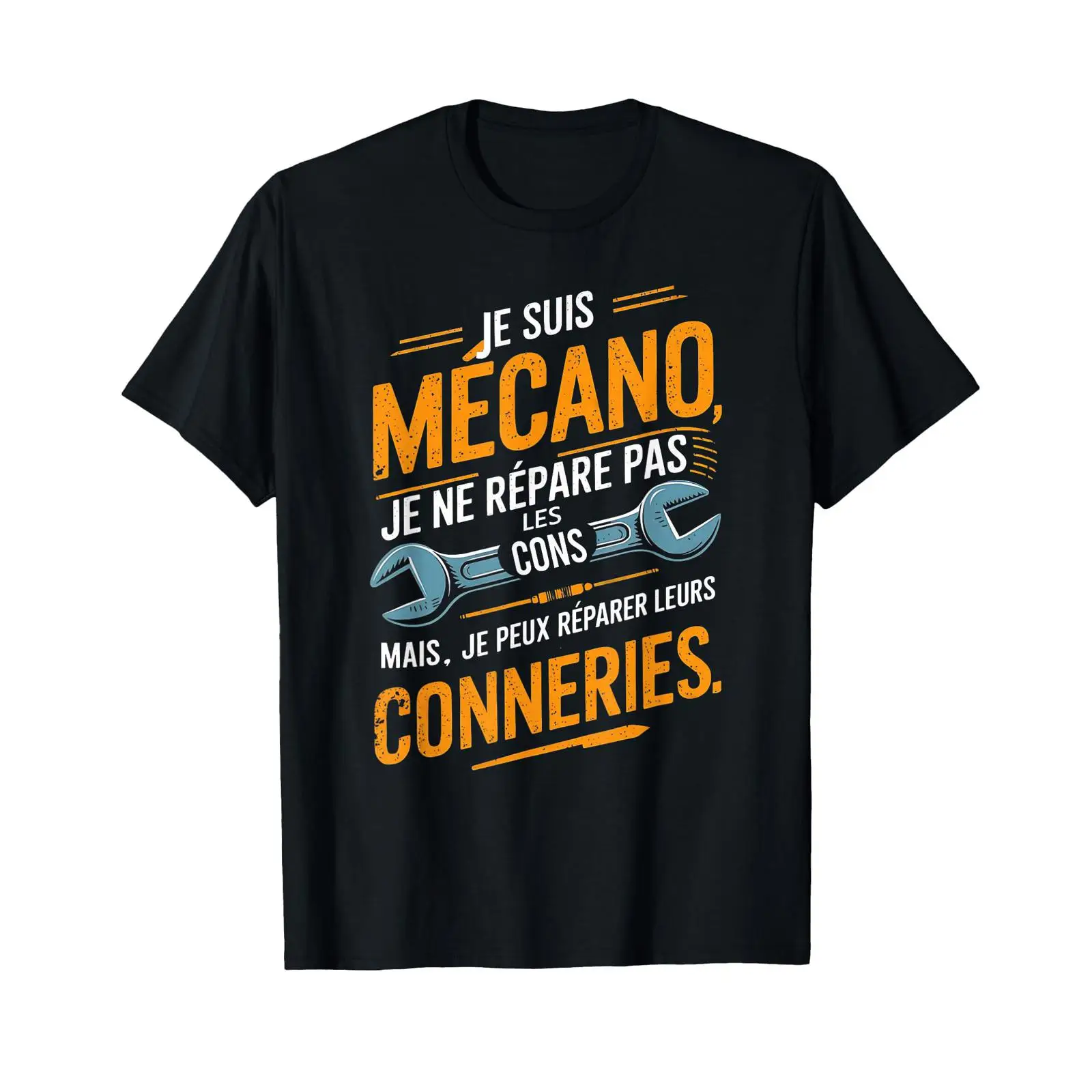 Men'S Fashion Garage - メカノガレージユーモアマン面白いメカニックTシャツヴィンテージウォッシュドカジュアルストリートウェアユニセックススタイリッシュファッションオム多用途