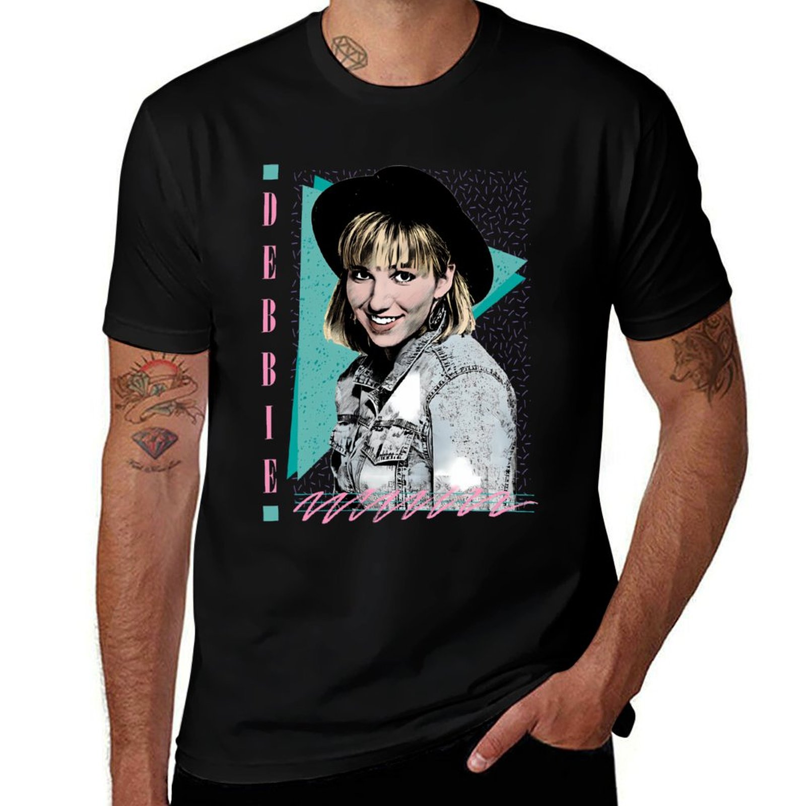 Mens Fashion In The 80S - デビー・ギブソン 80年代スタイルの美的Tシャツ ファッションカジュアル半袖Tシャツ