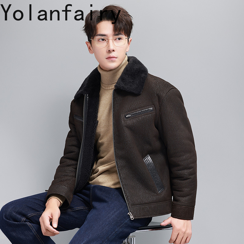 YOLANFAIRY ヴィンテージファッション天然毛皮コート - Men'S Fashion Zipper Jacket のレビューと価格