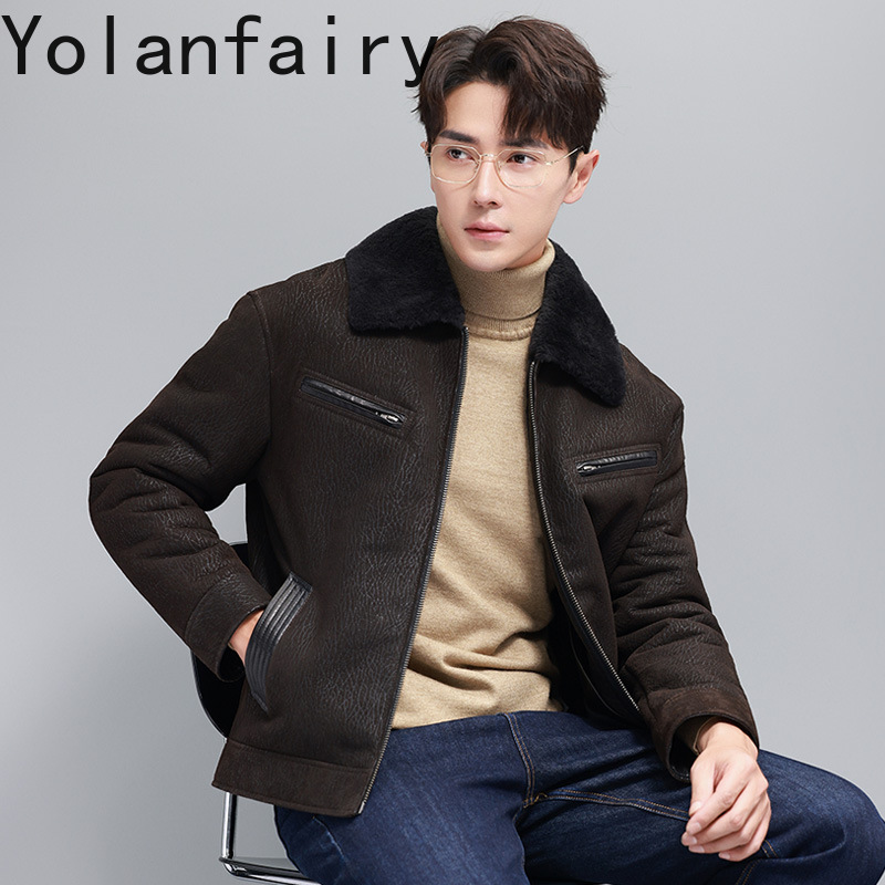 YOLANFAIRY ヴィンテージファッション天然毛皮コート - Men'S Fashion Zipper Jacket のレビューと価格