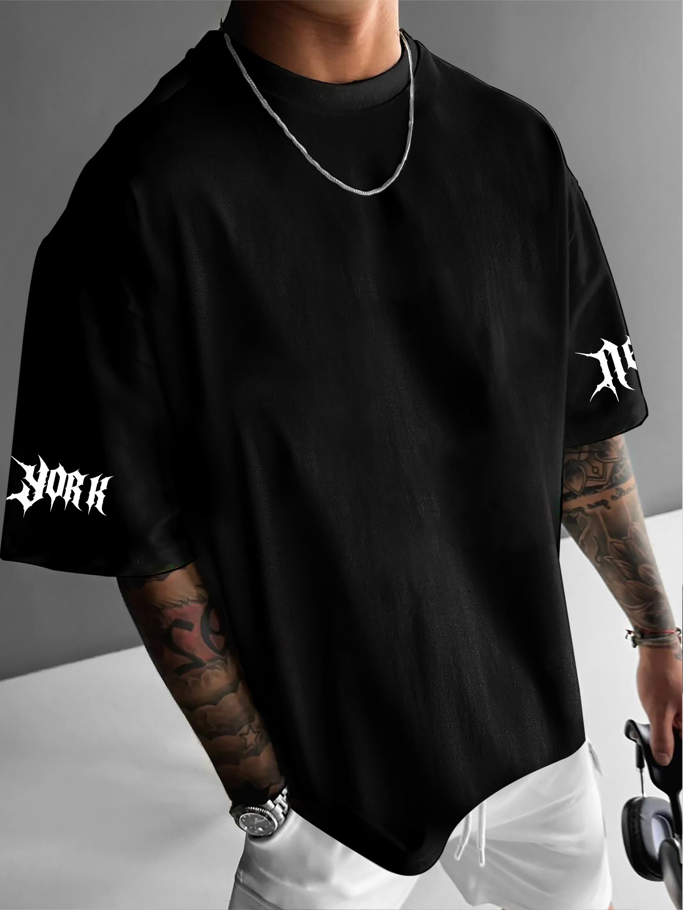 メンズヒップホップ半袖Tシャツ、ソーンウィングソードニューヨ - Men'S Fashion New York のレビューと価格