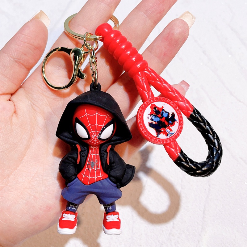 漫画スパイダーマンシリコンキーホルダー マーベルスーパーヒー - Men Fashion Key のレビューと価格