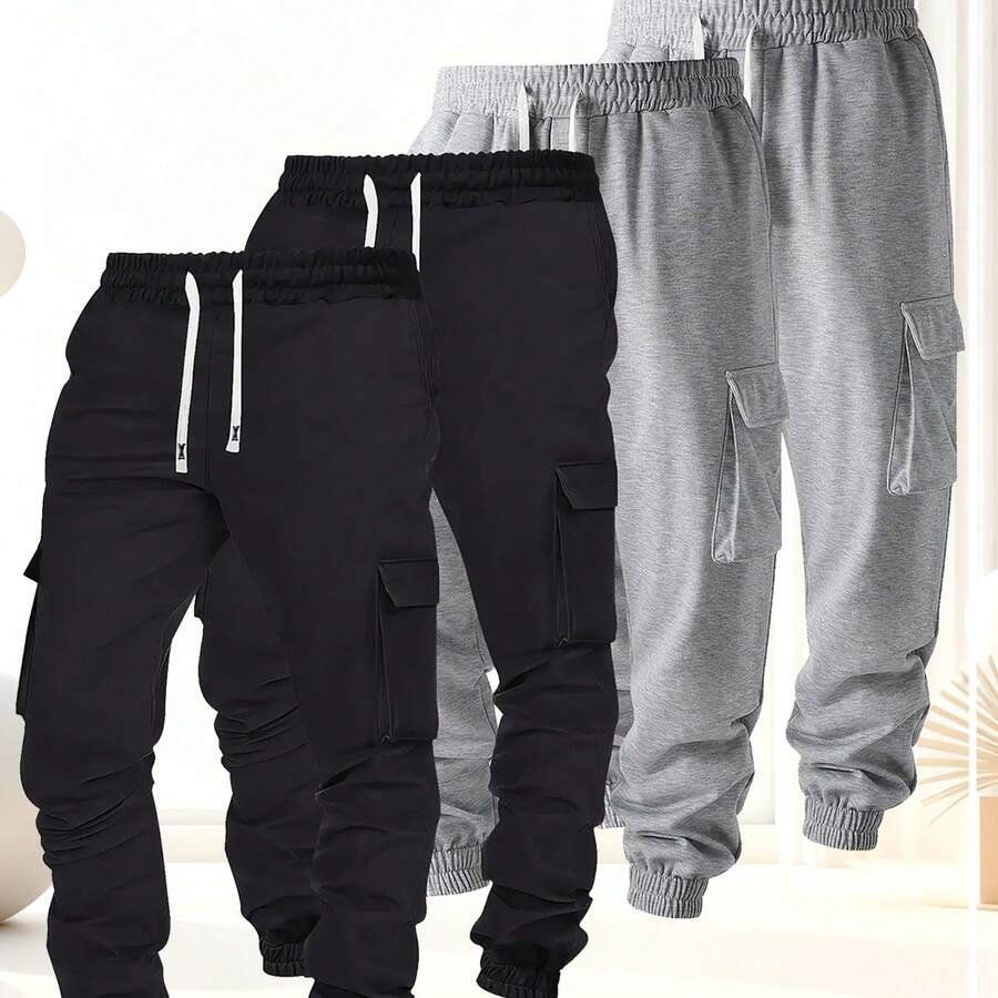 2025年新作 メンズ プラスサイズ オリーブグリーン カー - Cargo Jogger Pants のレビューと価格