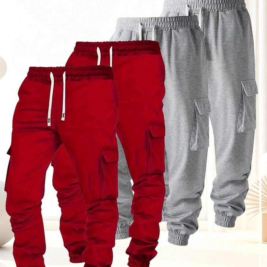 2025年新作 メンズ プラスサイズ オリーブグリーン カー - Cargo Jogger Pants のレビューと価格