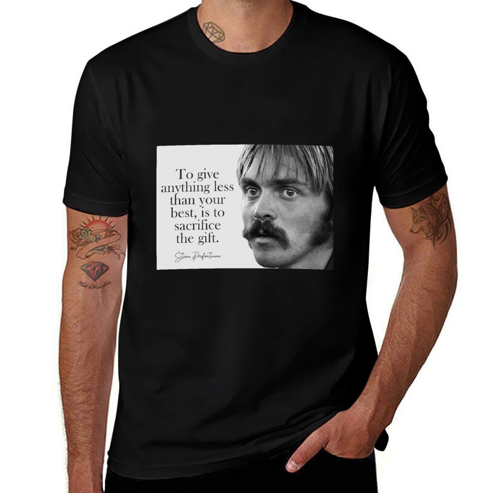 スティーブ・プレフォンティーンの名言Tシャツ ファッションレ - Men'S Fashion Quotes のレビューと価格