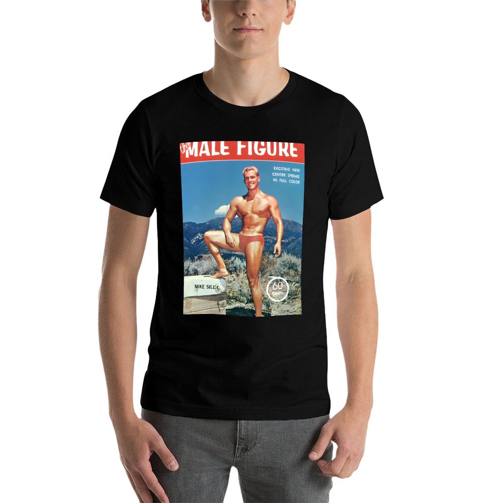 マイク・シルと男性像の絵柄 - ヴィンテージ風筋肉質男性モデ - Mens Fashion Magazines のレビューと価格