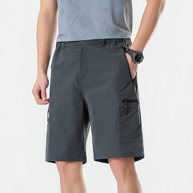 メンズカーゴショーツ膝丈パンツジッパーポケット付きサマー速乾 - Cargo Jogger Pants のレビューと価格