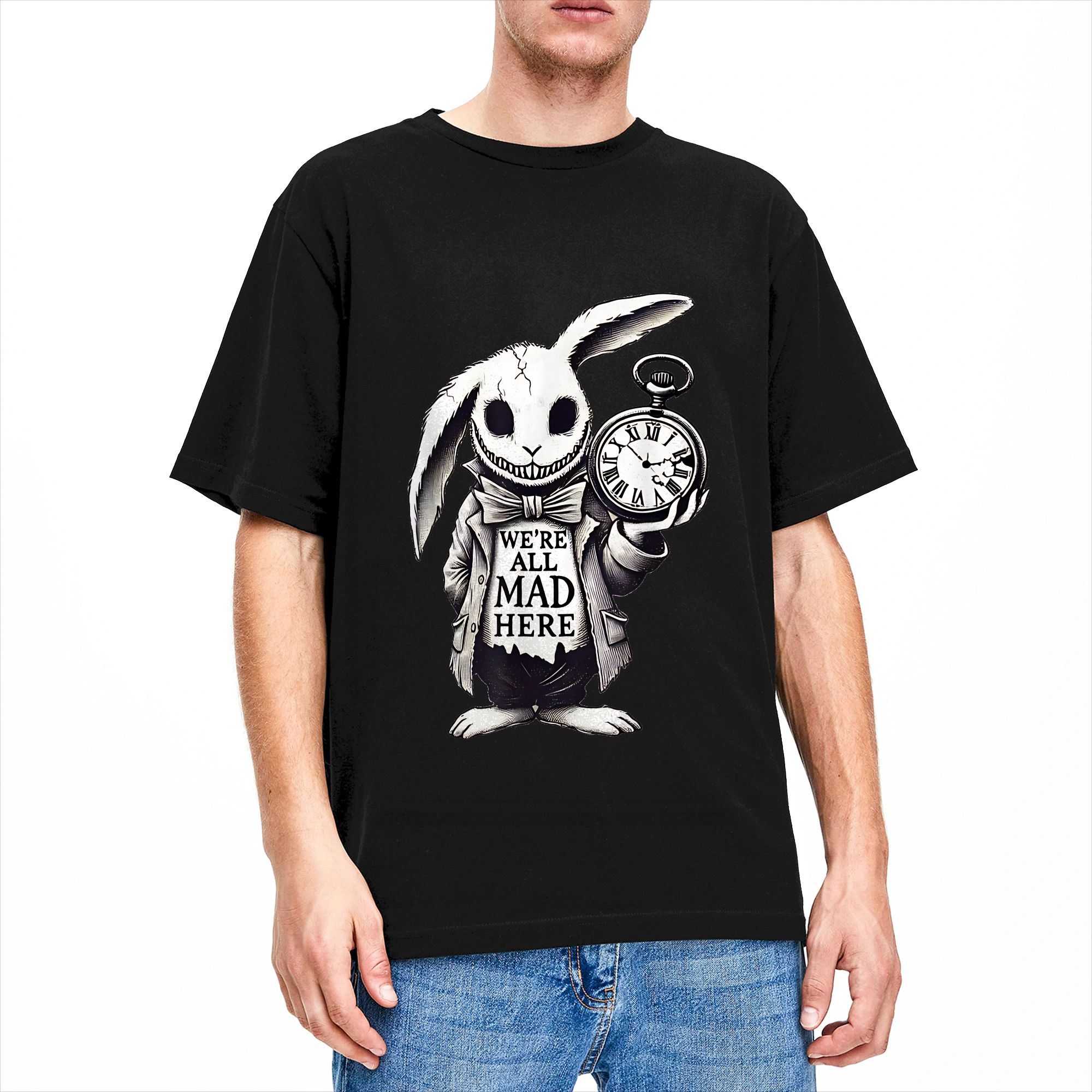 引用符付き Tシャツ A-Alice In Wonderla - Men'S Fashion Quotes のレビューと価格