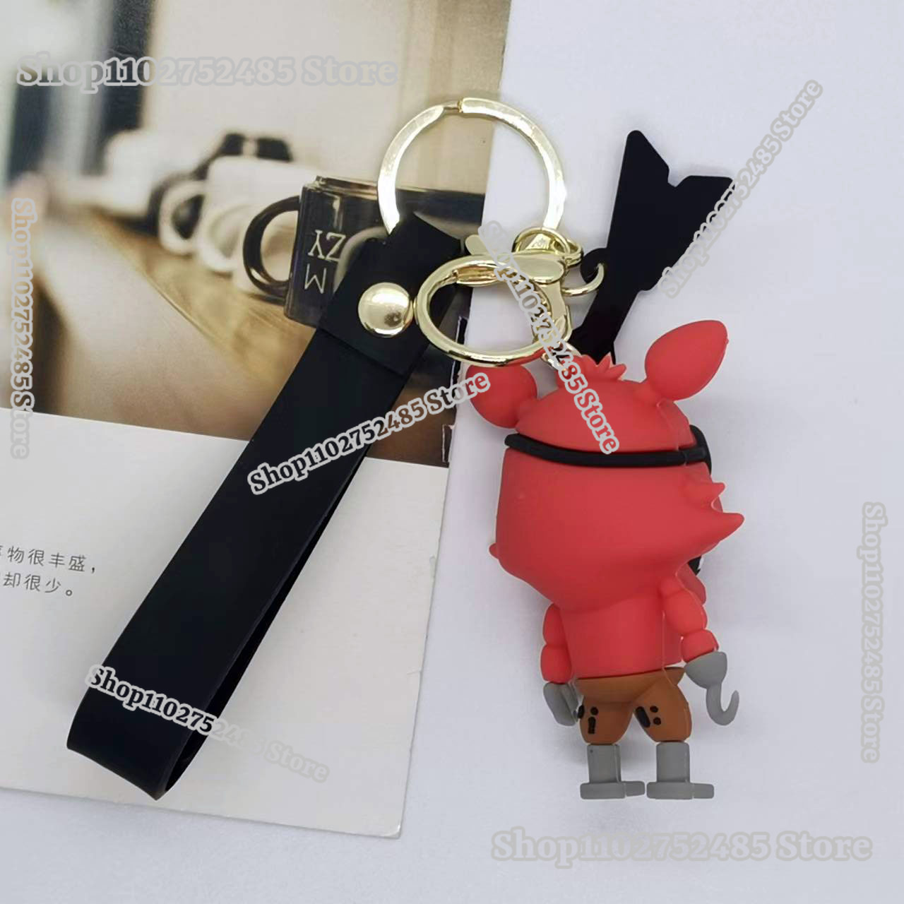 5 個漫画アニメ FNAF フィギュアキーホルダー恐ろしい人 - Men Fashion Key のレビューと価格