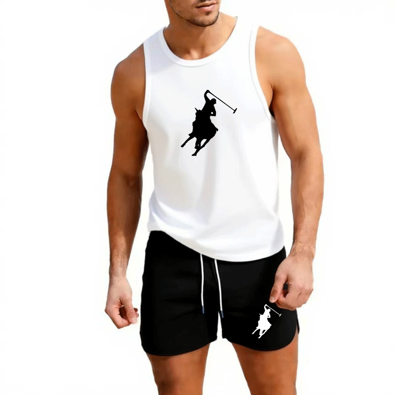 ヨーロッパメンズサマーベスト＆ショーツセット 2ピース アウ - Men'S Fashion のレビューと価格