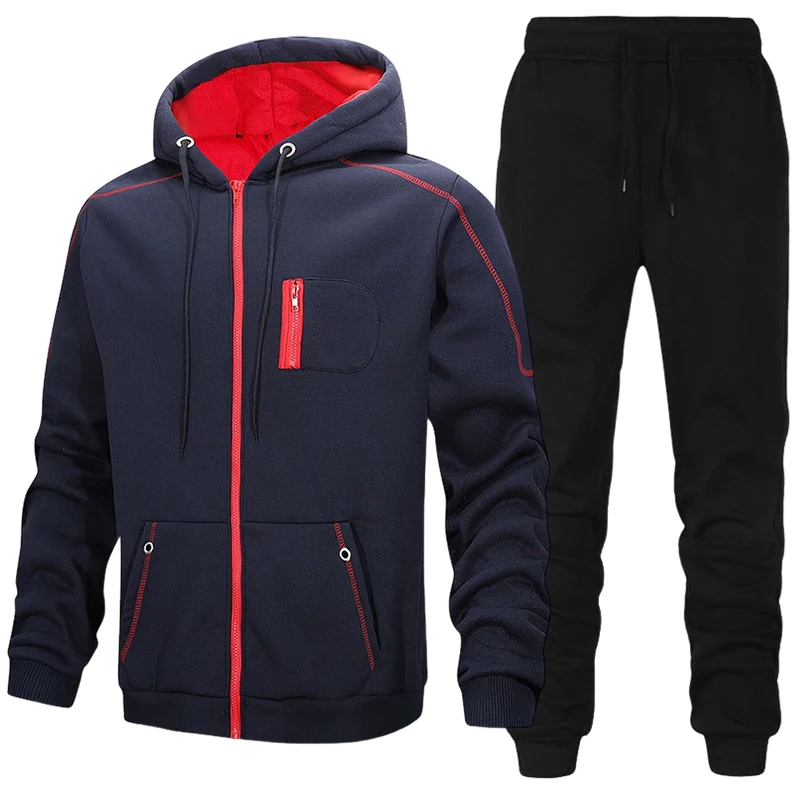 メンズファッション トラックスーツ カジュアル フーディー  - Men'S Fashion Zipper Jacket のレビューと価格