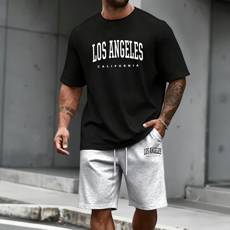 メンズトラックスーツ半袖トップスと膝丈ショーツ2026夏デイ - Men'S Fashion Essentials のレビューと価格