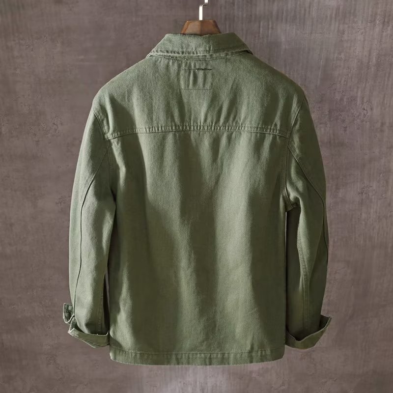 春と秋の新メンズファッションカジュアルルーズジャケットソリッ - Mens Fashion Denim Jacket のレビューと価格