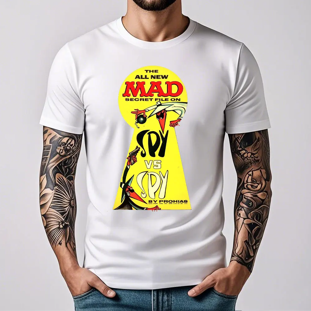 スパイ対スパイ メンズ Tシャツ 夏用 コットン クルーネッ - Mens Fashion In The 80S のレビューと価格