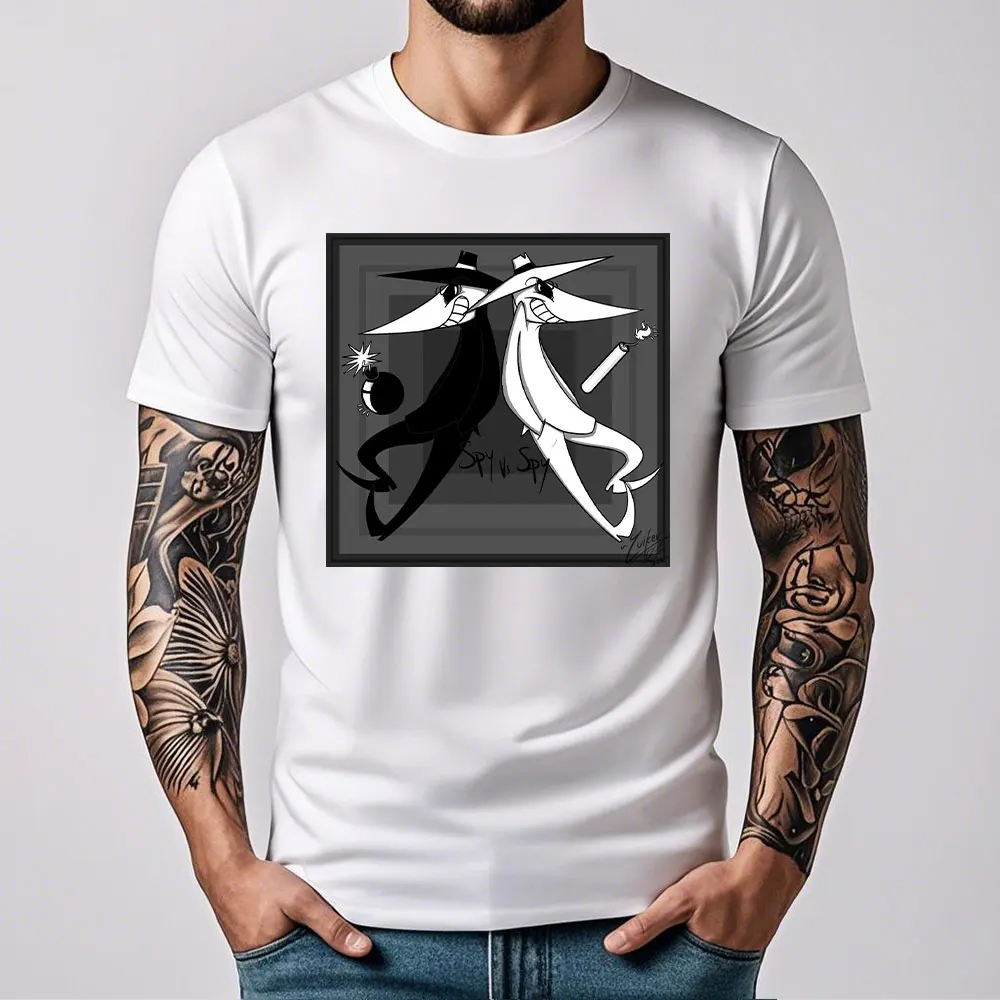 スパイ対スパイ メンズ Tシャツ 夏用 コットン クルーネッ - Mens Fashion In The 80S のレビューと価格