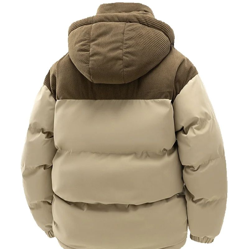 メンズ冬用厚手綿入りジャケット、フリース付き、暖かく防寒性の - Corduroy Jacket Men のレビューと価格