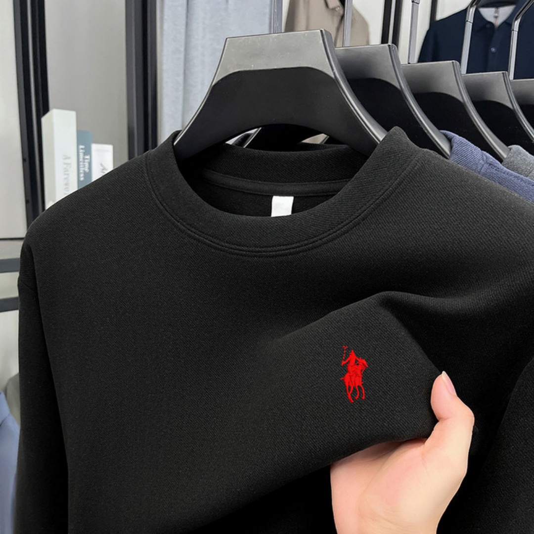 柔らかなコットン素材の高級ブランドメンズ長袖ラウンドネックT - Fashion Mens Shirt のレビューと価格