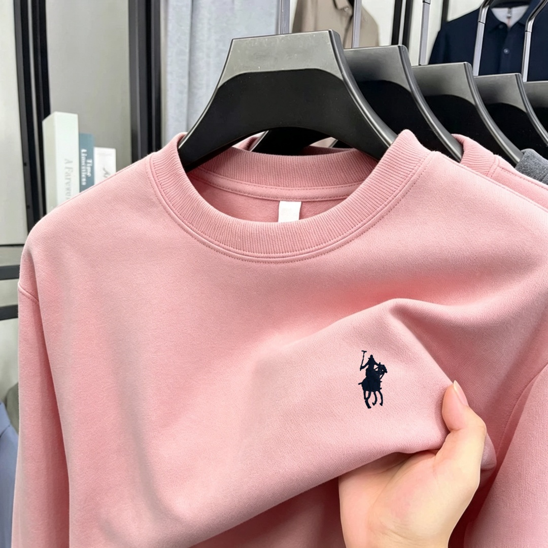 柔らかなコットン素材の高級ブランドメンズ長袖ラウンドネックT - Fashion Mens Shirt のレビューと価格