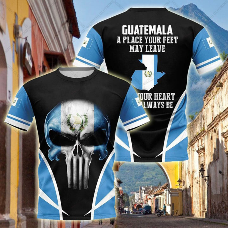 カスタム名入りサマーカジュアルグアテマラ国旗グラフィックTシ - Men'S Fashion Guatemala のレビューと価格