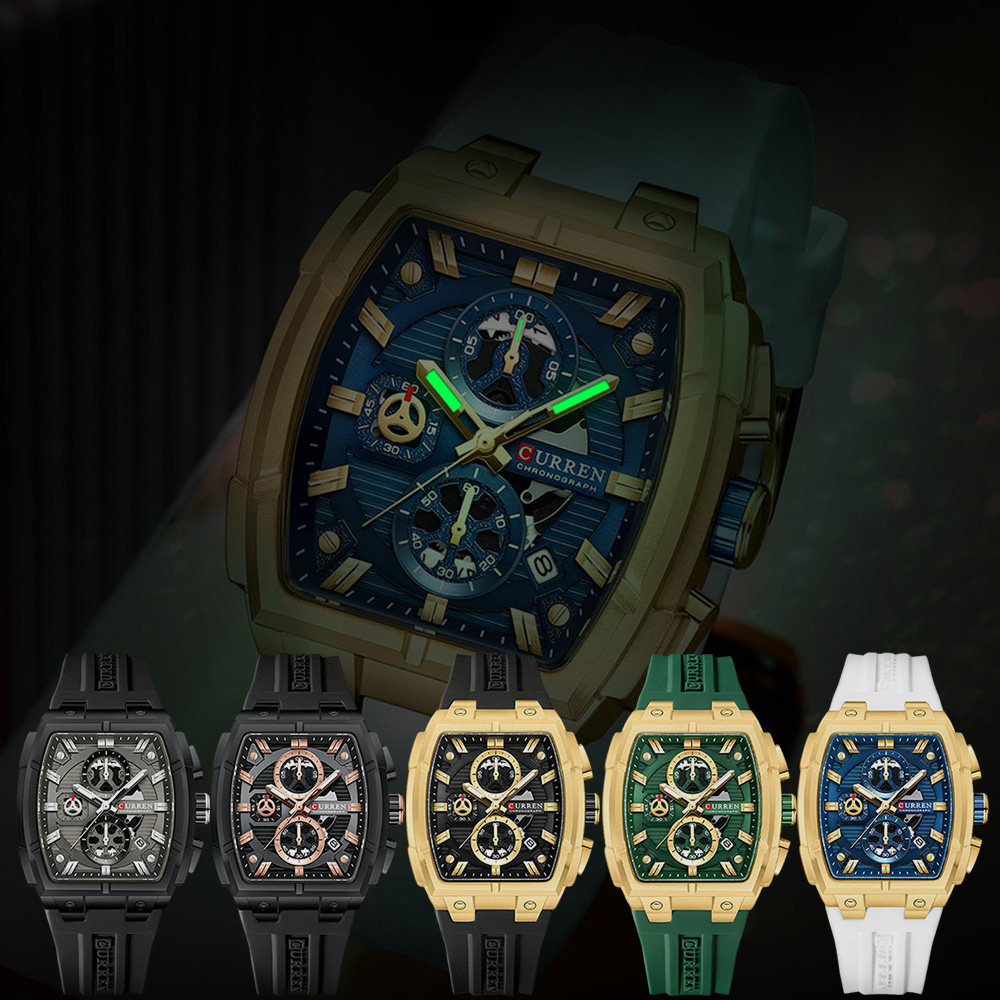 CURREN 高級ヴィンテージ腕時計 メンズ スポーツ クロ - Fashion Mens Watches のレビューと価格