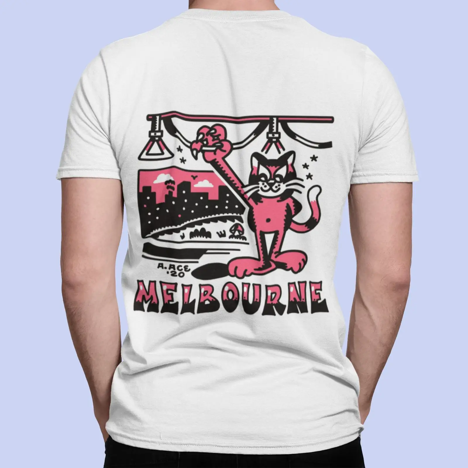 メルボルントラム Tシャツ サイケデリックキャット メルボル - Mens Fashion Melbourne のレビューと価格