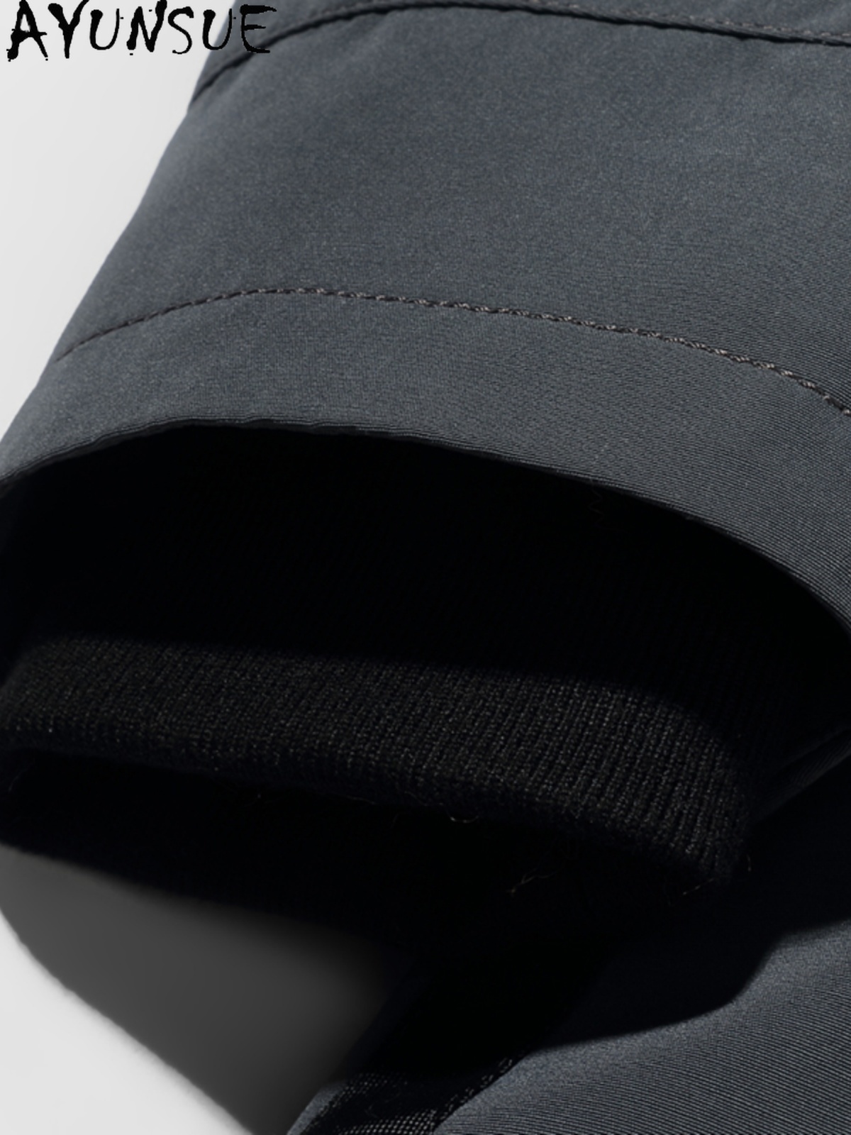 AYUNSUE ファッション暖かいメンズ天然毛皮パーカー冬取 - Men'S Fashion Zipper Jacket のレビューと価格