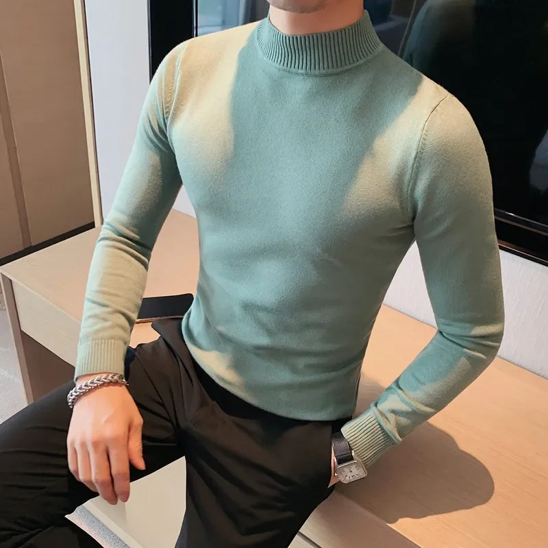 2025 秋冬ファッションタートルネック長袖ニットセーター男 - Men'S Fashion Youtube のレビューと価格