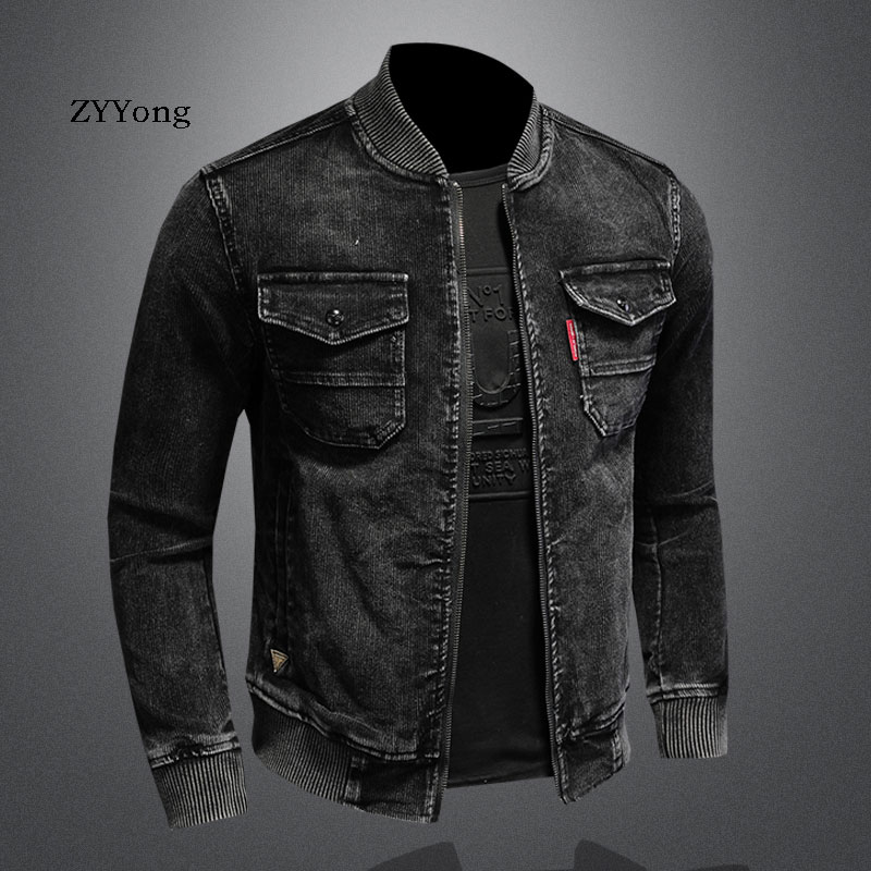 メンズブラックコーデュロイオートバイジャケット,スタンドカラ - Corduroy Jacket Men のレビューと価格