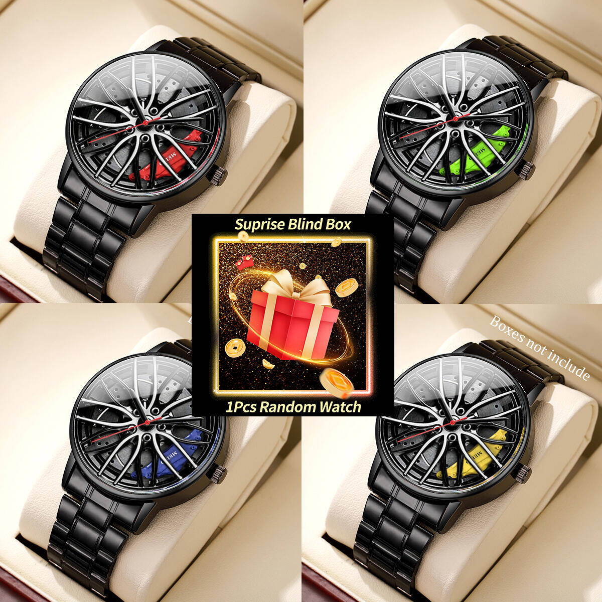 1PC サプライズミステリーウォッチブラインドボックス-ファ - Fashion Mens Watches のレビューと価格