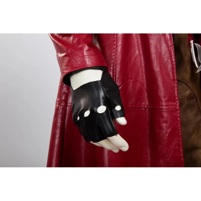 RGD4 ハロウィン ダンテ コスプレ衣装 レッドレザー ト - Trench Coat Men のレビューと価格