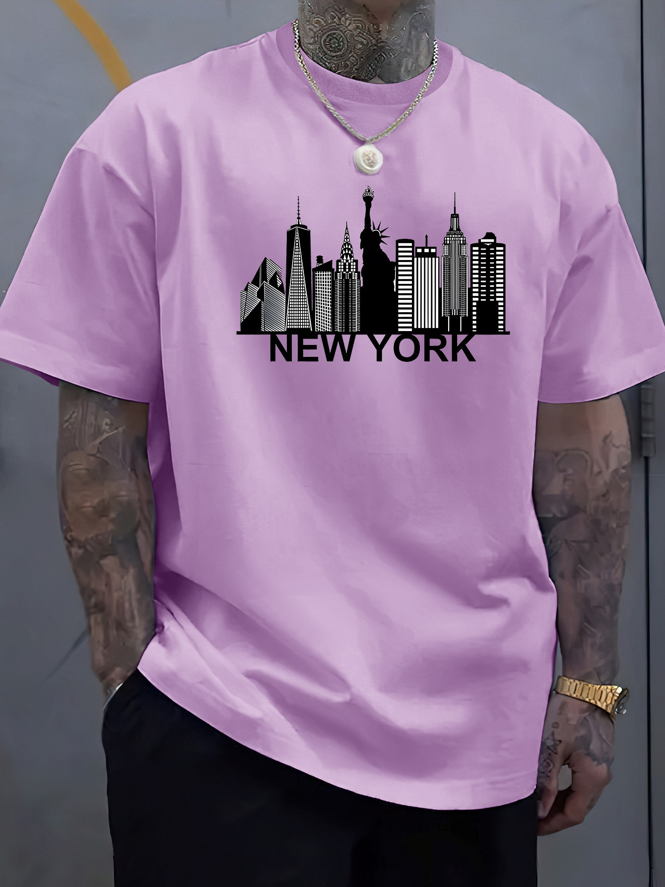 コットン製メンズニューヨークシティ柄プリントファッショナブル - Men'S Fashion New York のレビューと価格