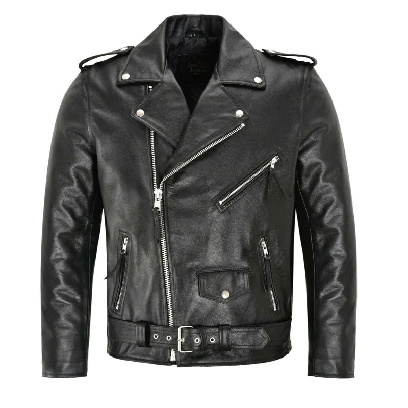 メンズファッションレザージャケット スリムフィット スタンド - Men'S Fashion Zipper Jacket のレビューと価格