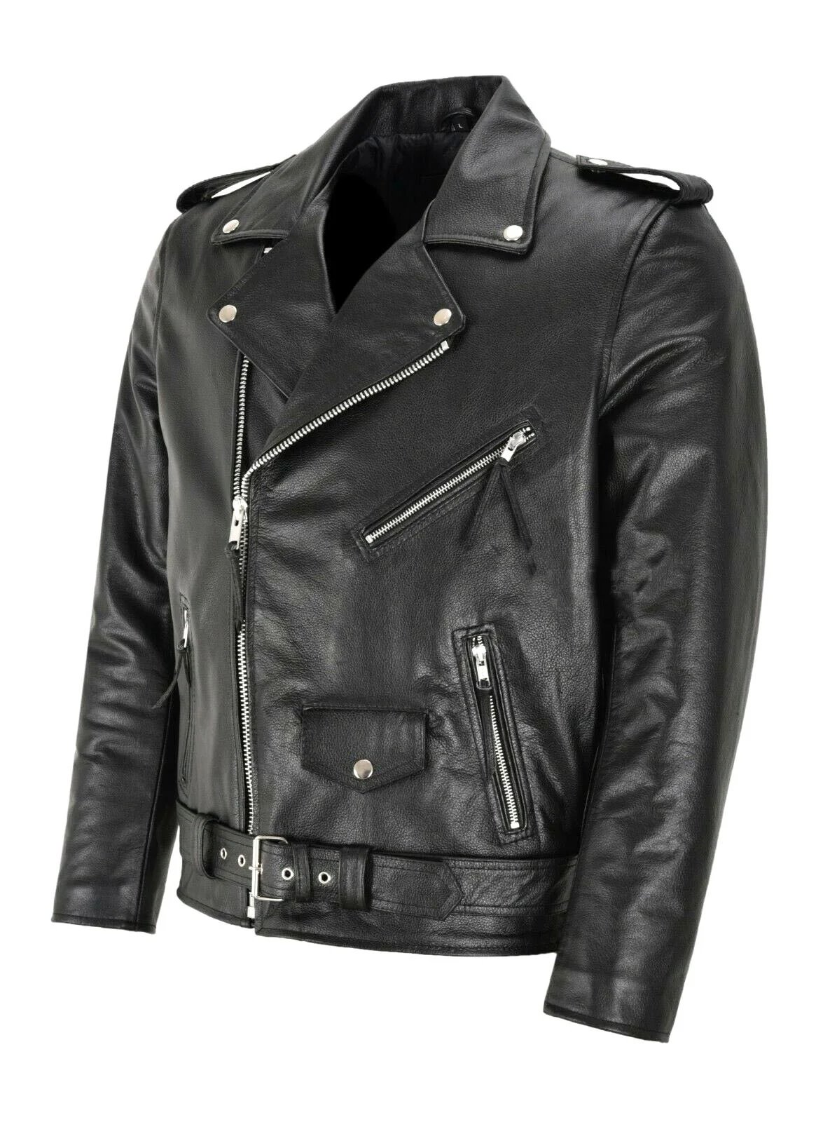 メンズファッションレザージャケット スリムフィット スタンド - Men'S Fashion Zipper Jacket のレビューと価格